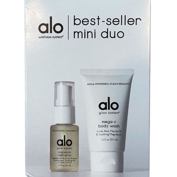 NEW ALO Glow System Mini Duo Magnesium Reset Spray Mega-C Body Wash - Picture 1 of 5